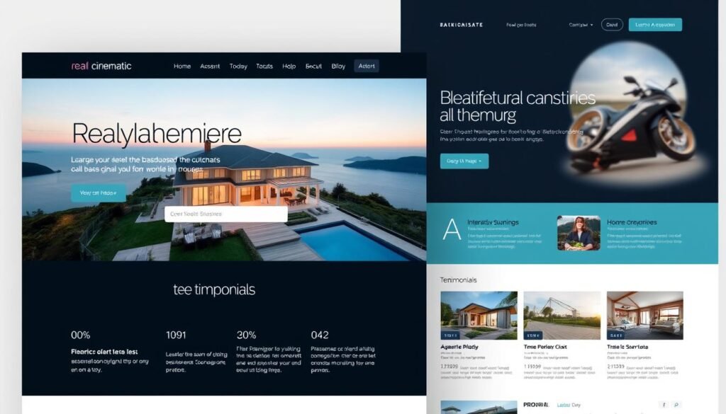 real estate website design